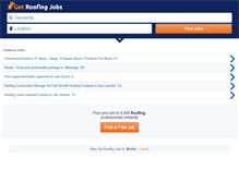 Tablet Screenshot of getroofingjobs.com